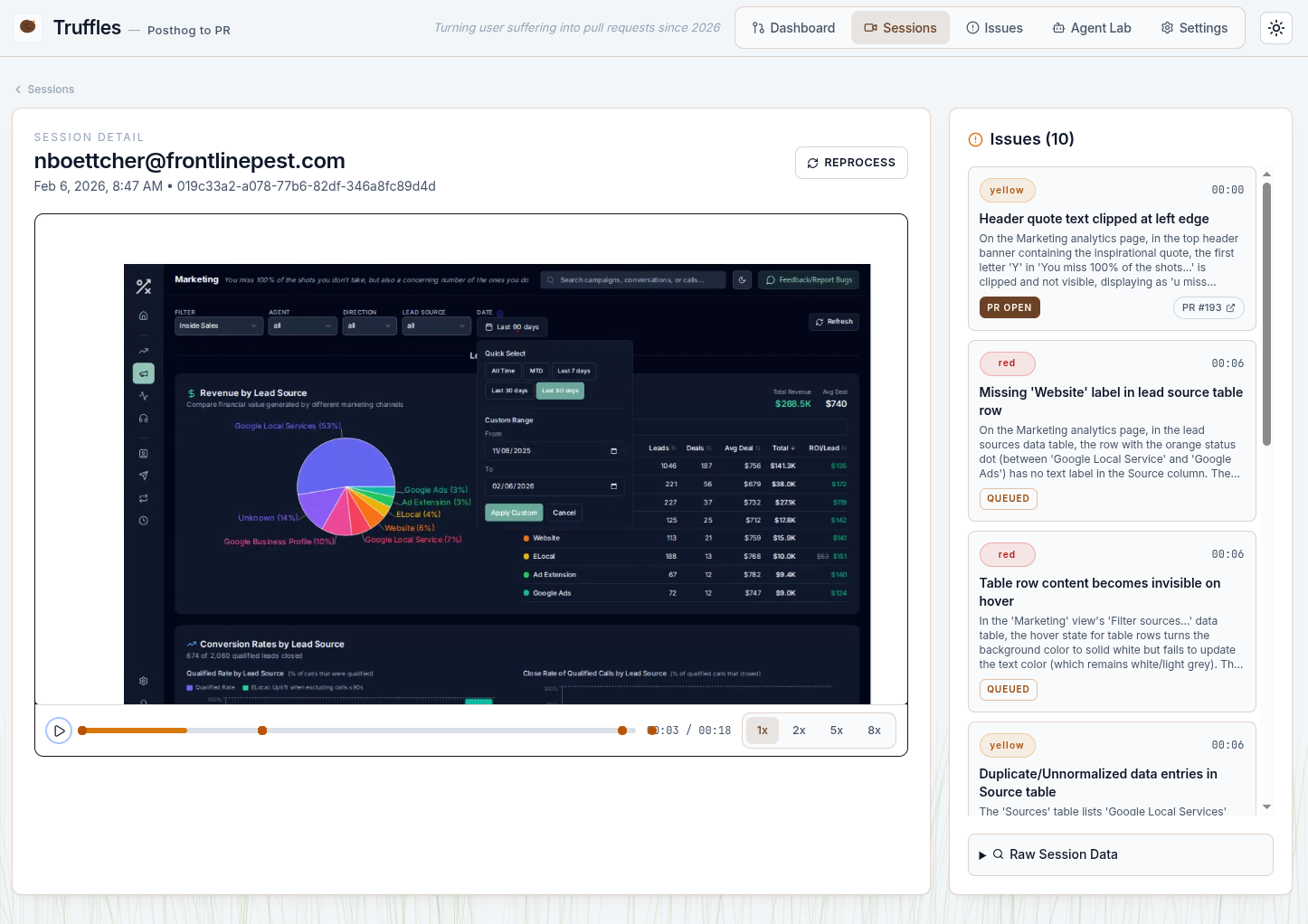 Session detail (light)